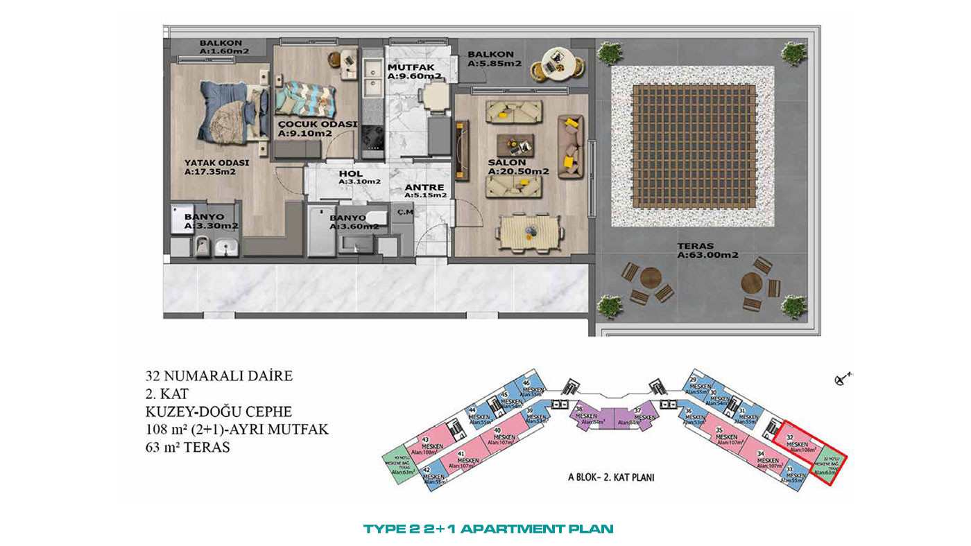 Elegant and Comfortable Ready-to-Move Apartments in Altıntaş, Antalya - 96757