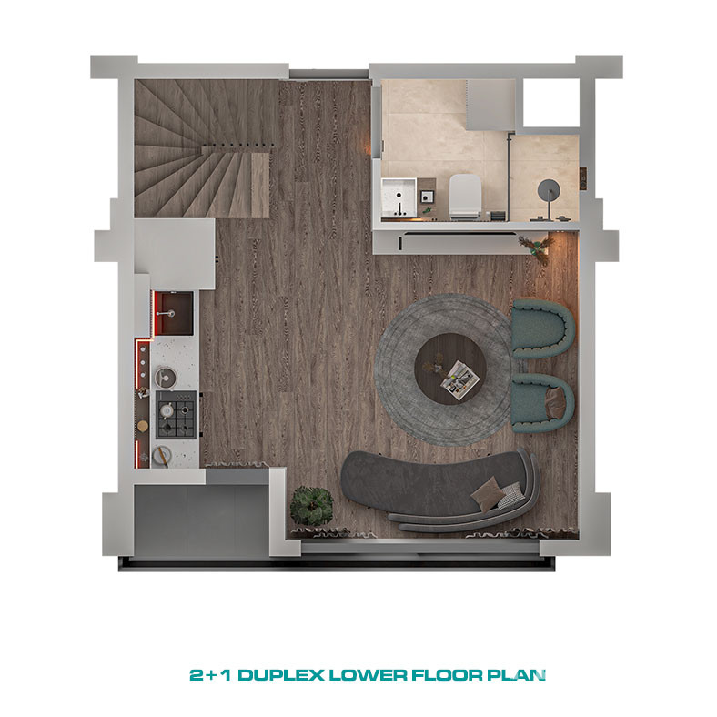 Smart Flats Available in Various Layouts in the Heart of Antalya - 96824