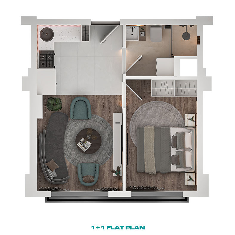 Smart Flats Available in Various Layouts in the Heart of Antalya - 96825