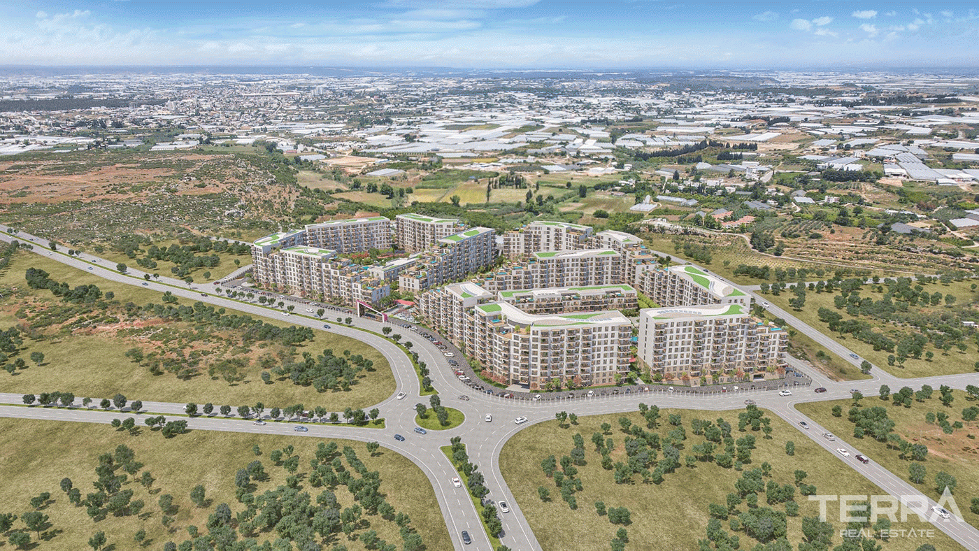 Ferielejligheder i Altıntaş, Antalya – i et stort, moderne kompleks - 97012
