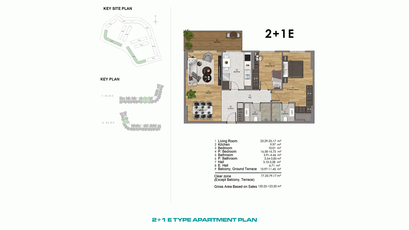 Ferielejligheder i Altıntaş, Antalya – i et stort, moderne kompleks - 97056