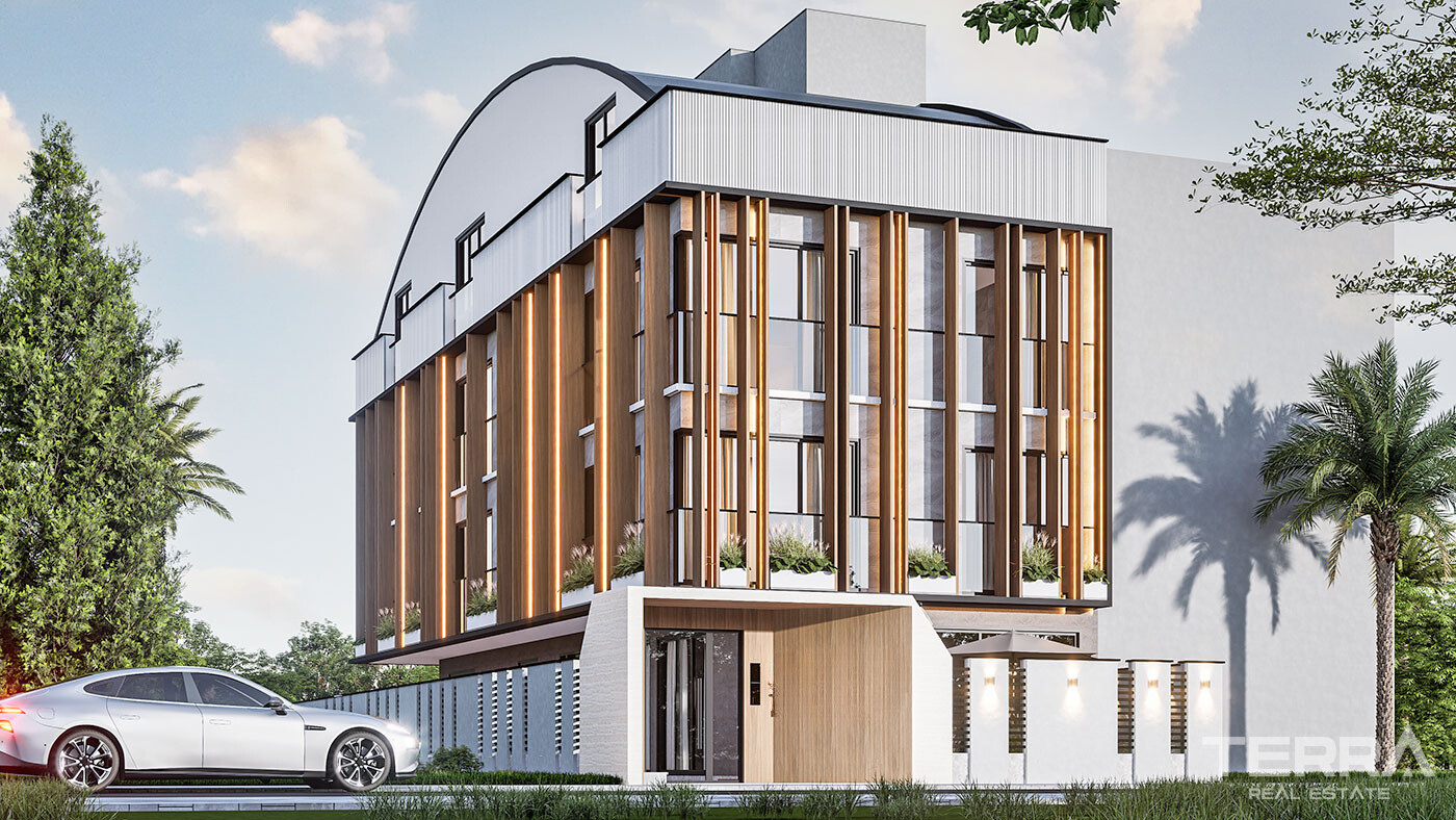 Mieszkania w pobliżu centrum handlowego i wodospadów w Lara, Antalya - 97064