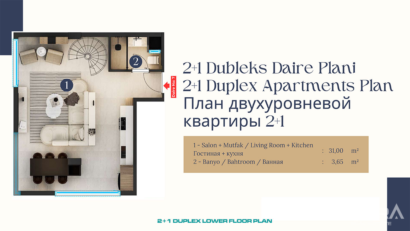 Mieszkania w pobliżu centrum handlowego i wodospadów w Lara, Antalya - 97073