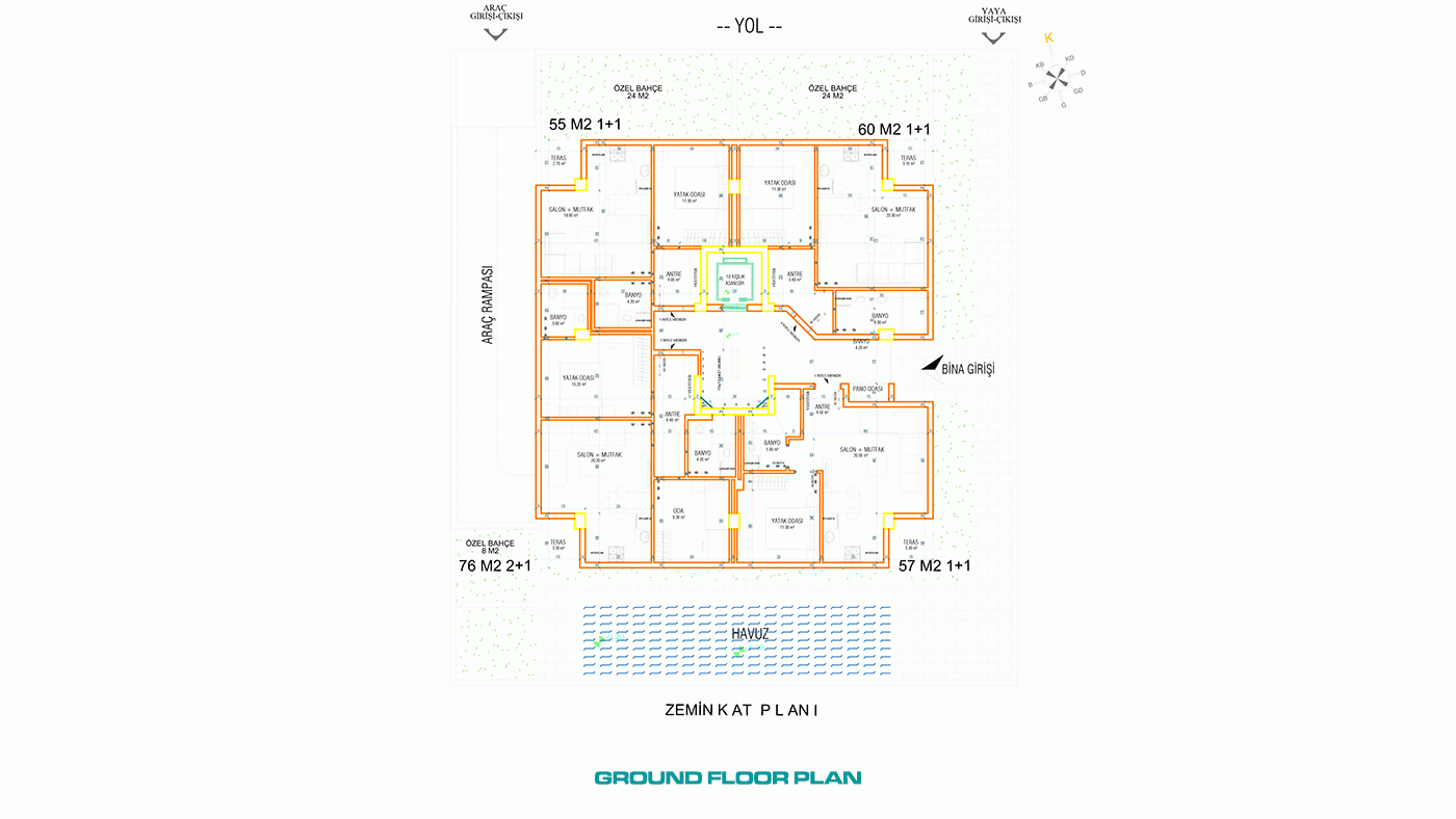 Lara, Şirinyalı'da Plaja 400 Metre Mesafede Site İçerisinde Daireler - 97130