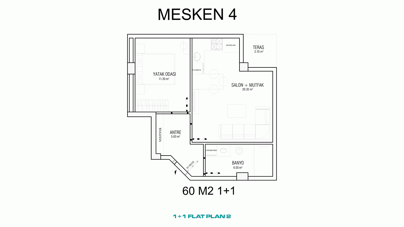 Lara, Şirinyalı'da Plaja 400 Metre Mesafede Site İçerisinde Daireler - 97131