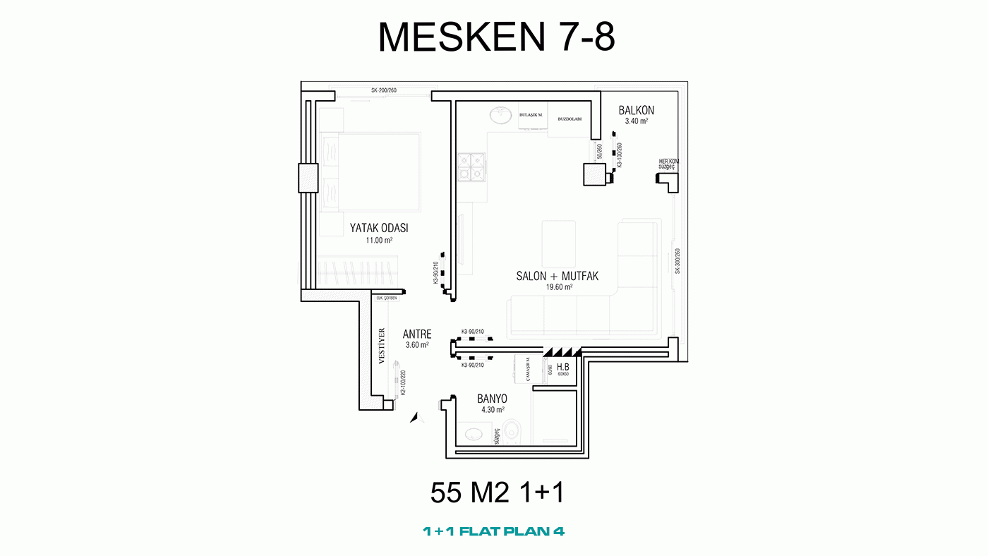 Lara, Şirinyalı'da Plaja 400 Metre Mesafede Site İçerisinde Daireler - 97134