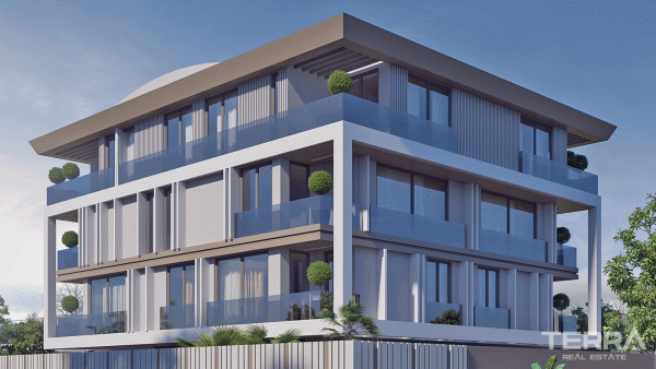 Boutique Flats in a Complex 400 M to the Beach in Lara, Antalya