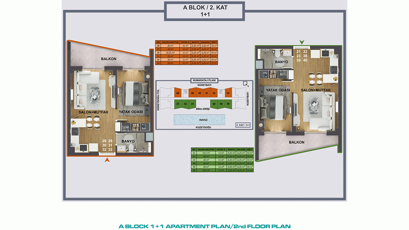 Contemporary Apartments in Antalya, Kepez with Stylish External Design - 97341