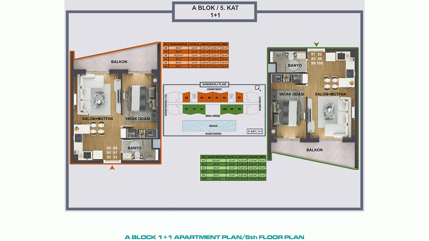 Contemporary Apartments in Antalya, Kepez with Stylish External Design - 97350