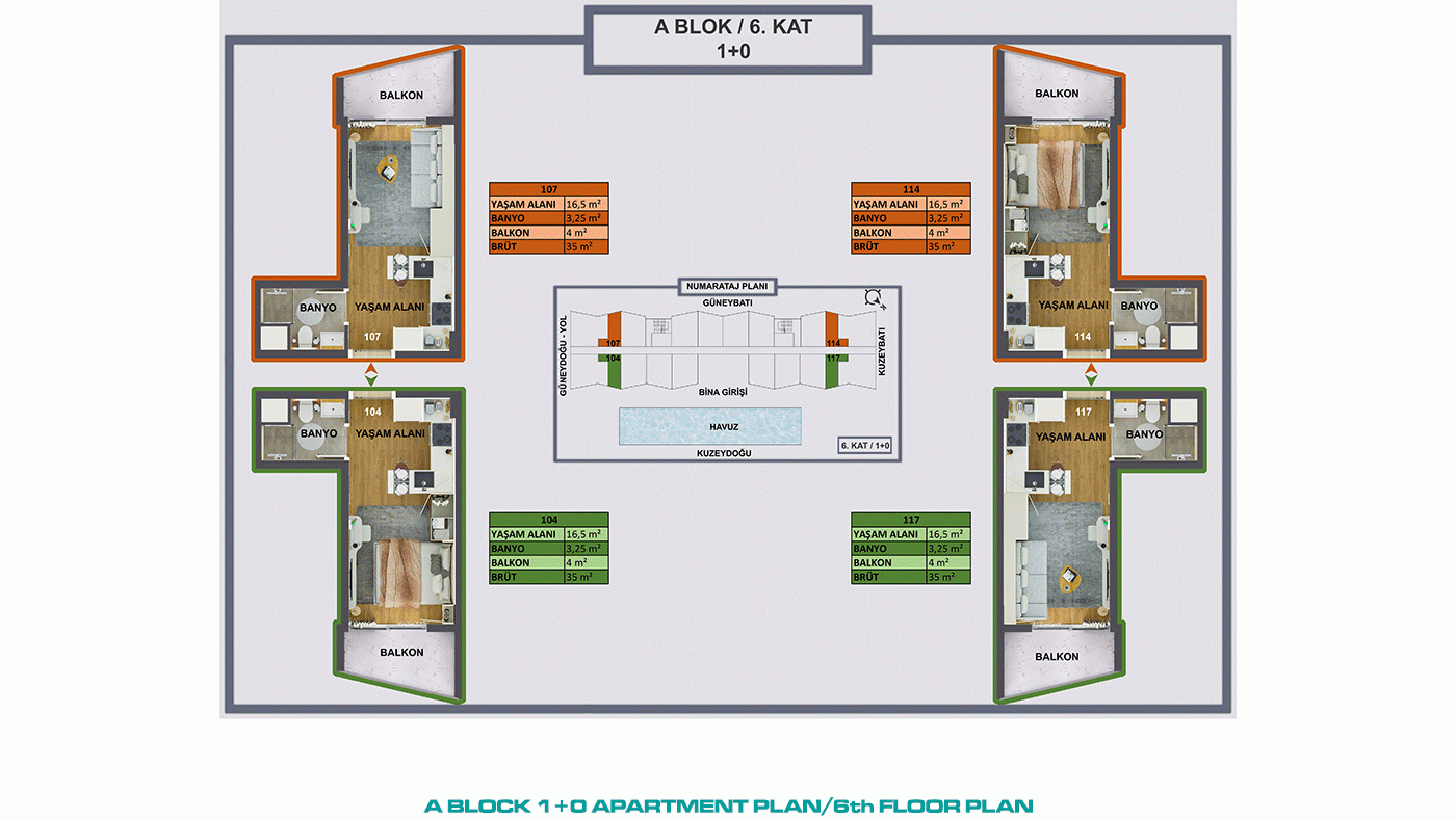 Contemporary Apartments in Antalya, Kepez with Stylish External Design - 97352