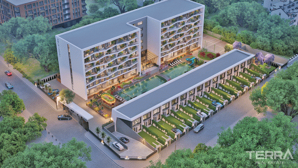 Contemporary Apartments in Antalya, Kepez with Stylish External Design