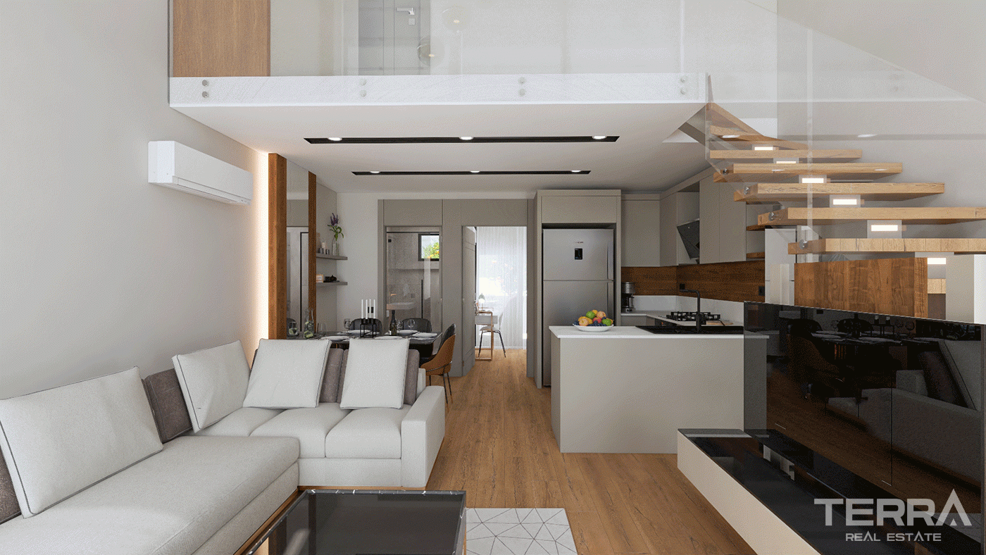 Luxurious 2+1 Duplex Villas with Private Gardens in Kepez, Antalya - 97395