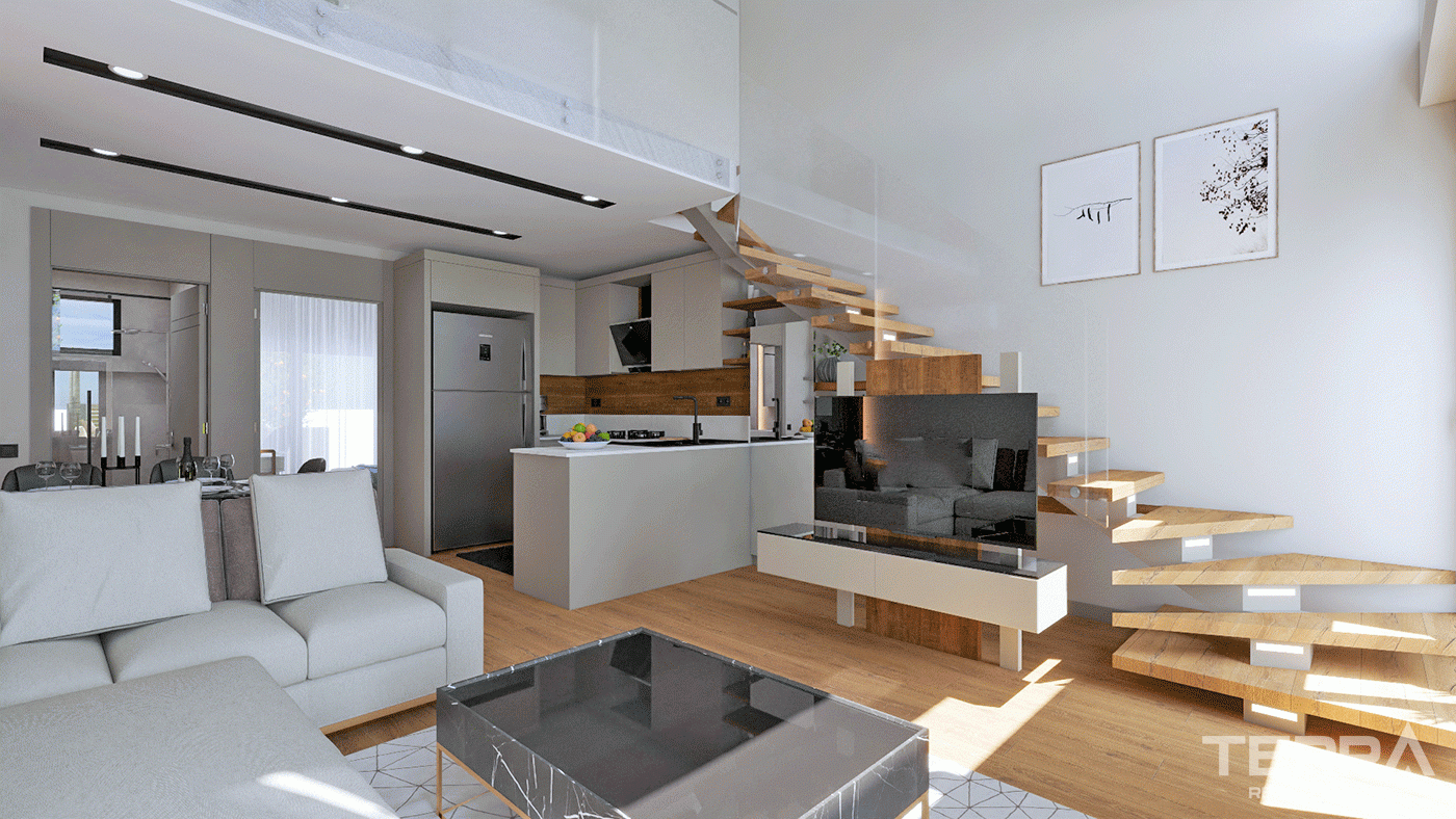 Luxurious 2+1 Duplex Villas with Private Gardens in Kepez, Antalya - 97397