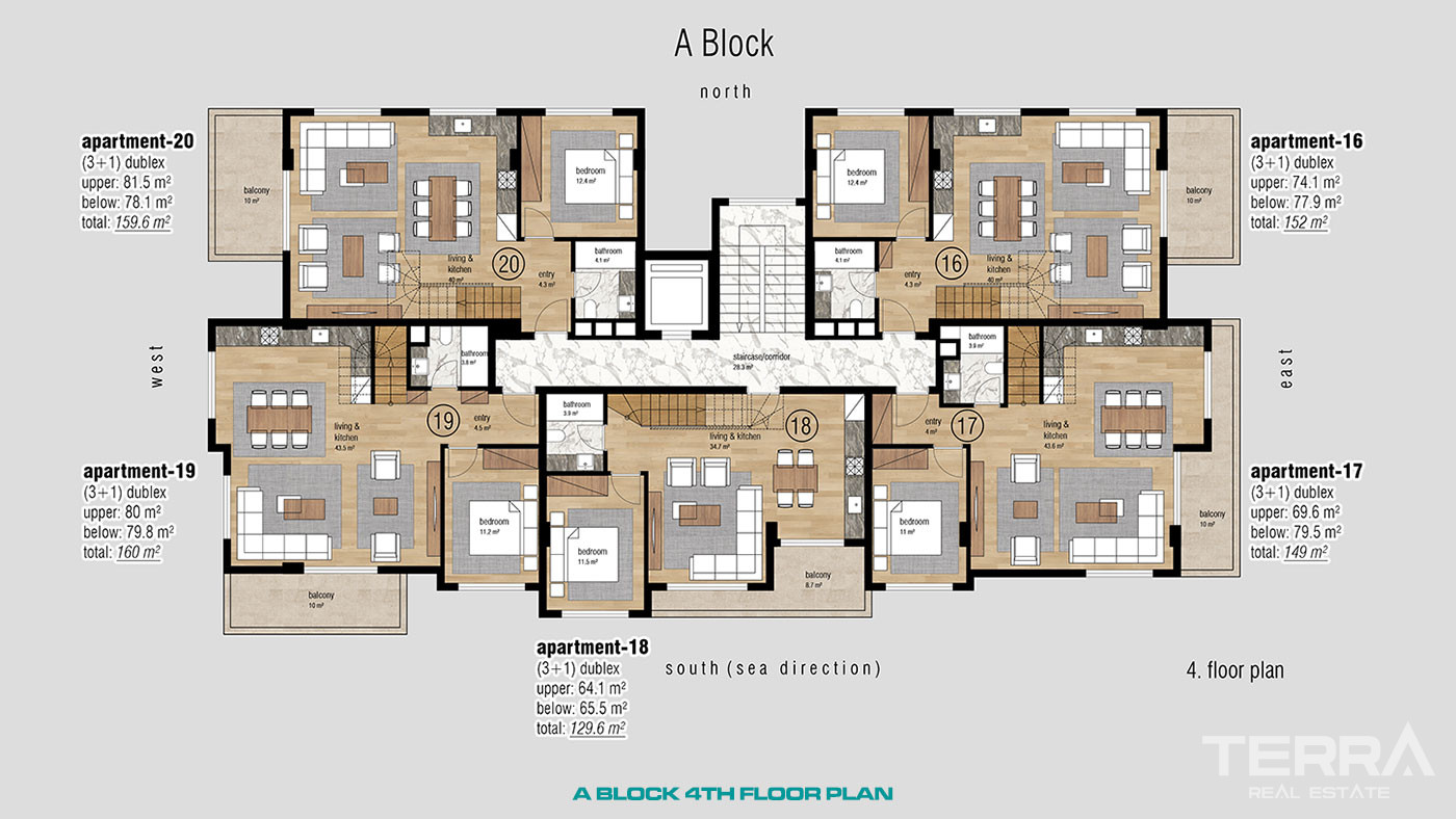 Apartments for Sale in Oba Town Center, Near The Oba Beach in Alanya - 97829