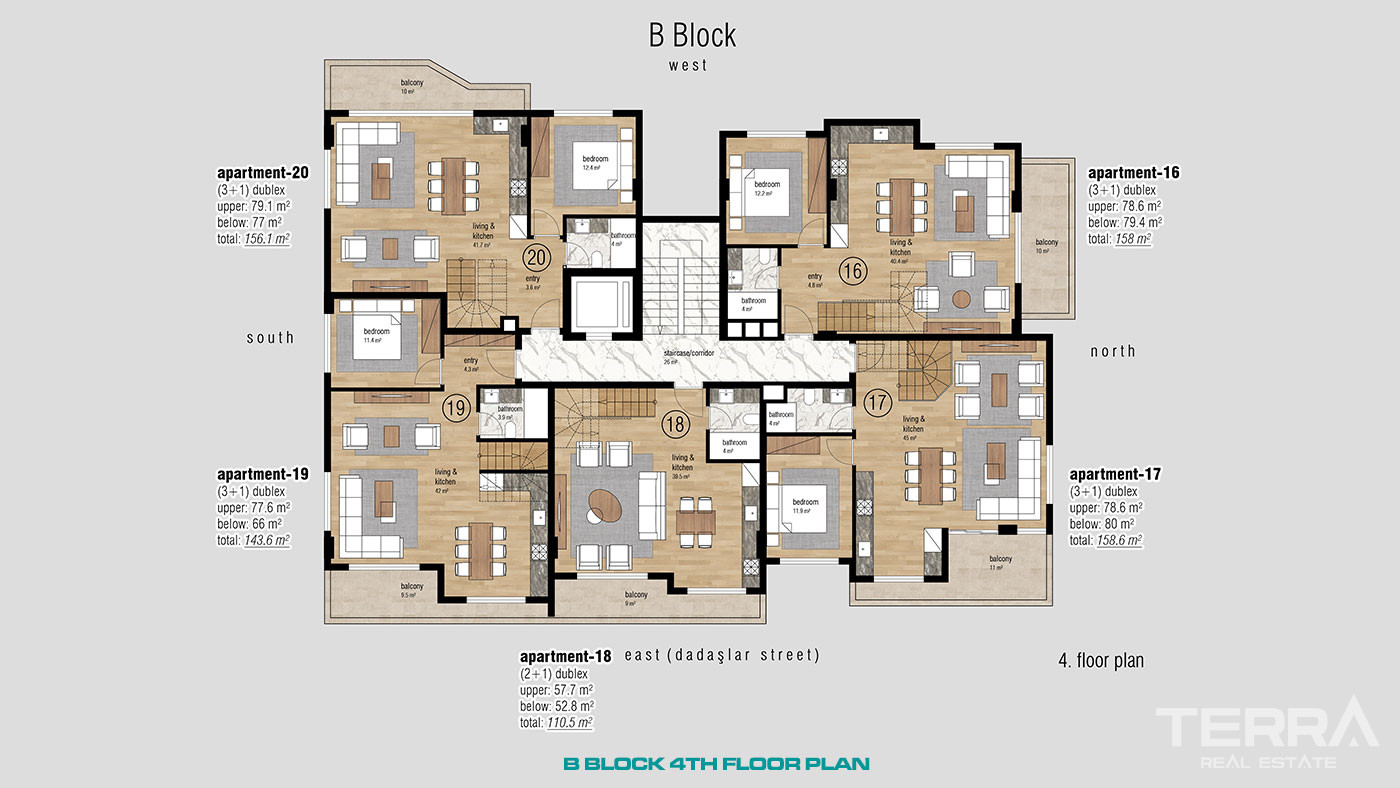Apartments for Sale in Oba Town Center, Near The Oba Beach in Alanya - 97836