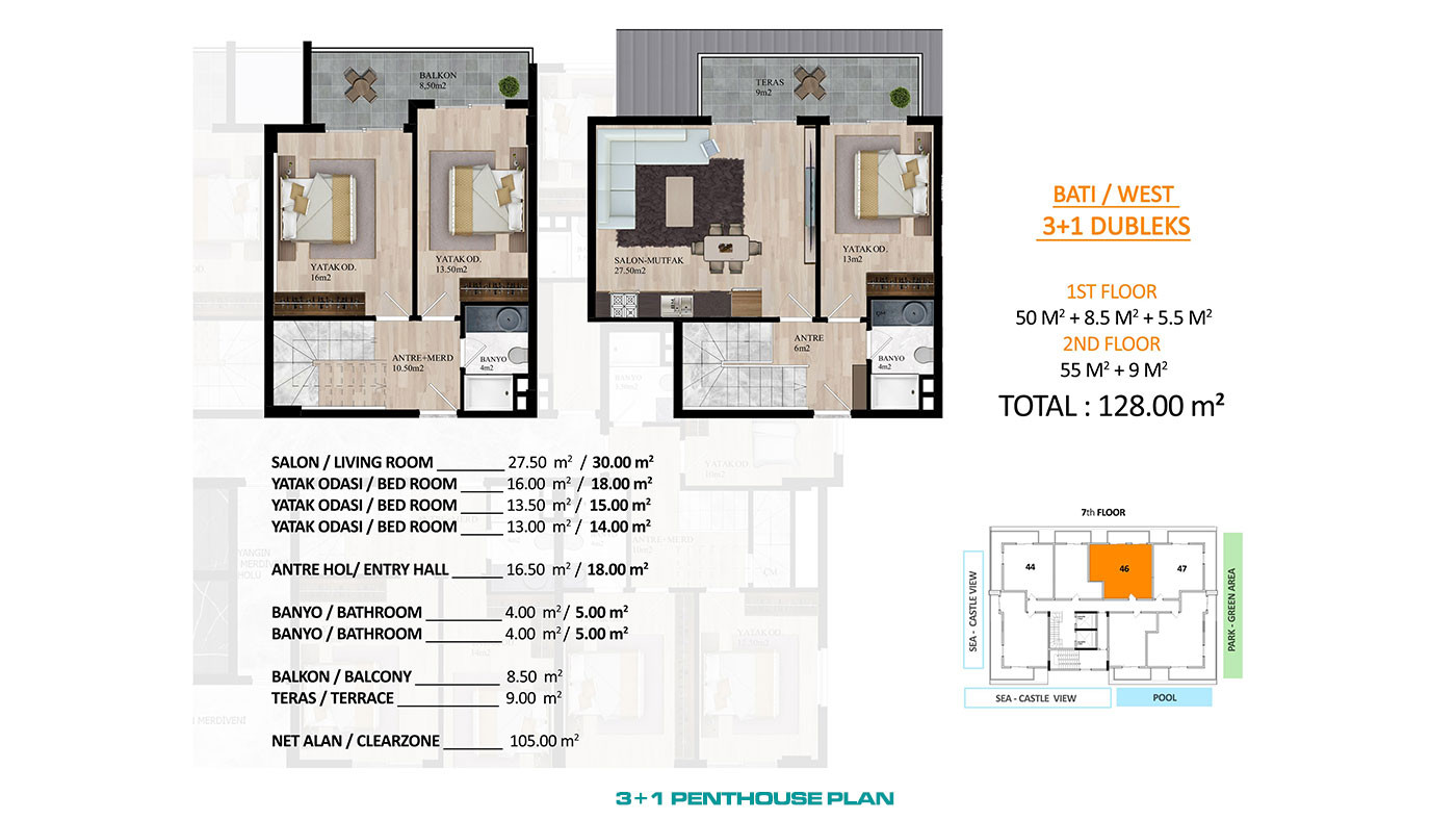 Prime Apartments Near The Cleopatra Beach in Alanya Center - 98447