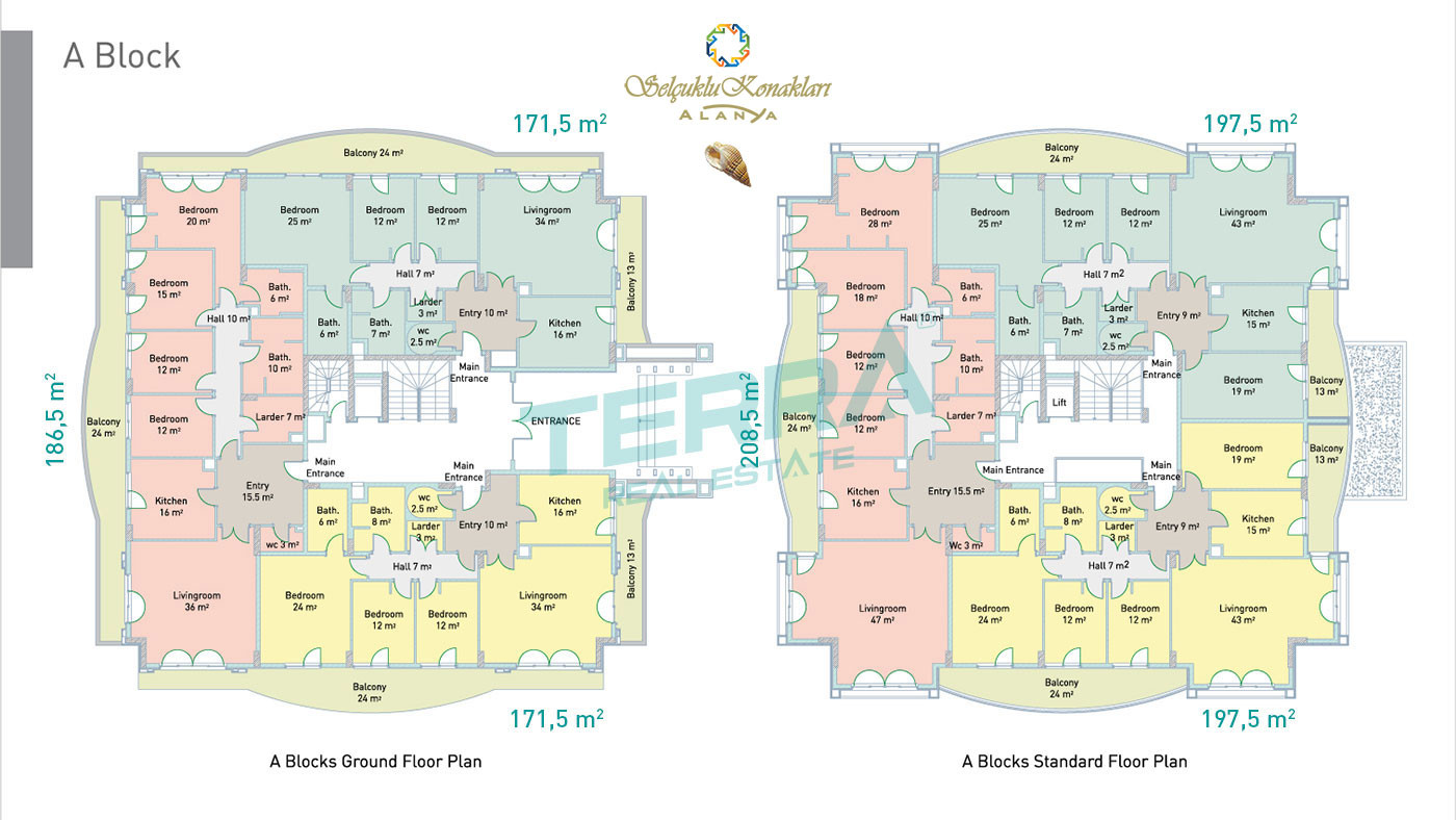 Selçuklu Residence - Central Apartments for Sale by the Sea in Alanya - 100827