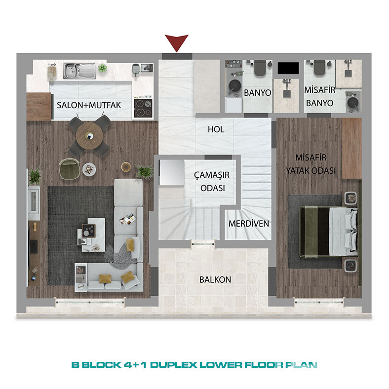 Leiligheter i Kundu, Antalya – Perfekt kombinasjon av stil og komfort - 98975