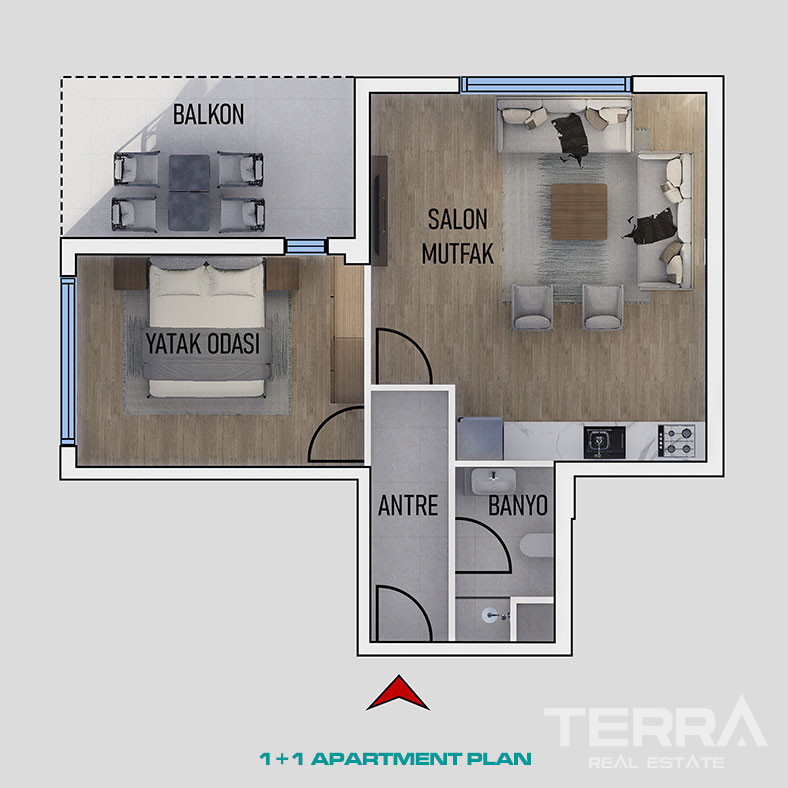 Well-Located Cozy Apartments Close to Historical Center of Antalya - 99759