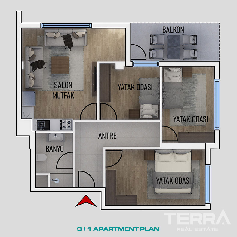 Well-Located Cozy Apartments Close to Historical Center of Antalya - 99761