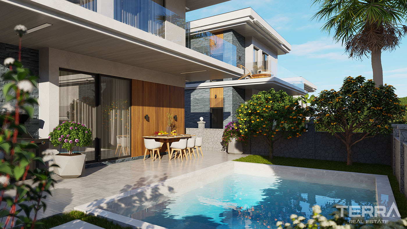 Detached Sea View Villas with Exclusive Design in Bektaş, Alanya - 100545