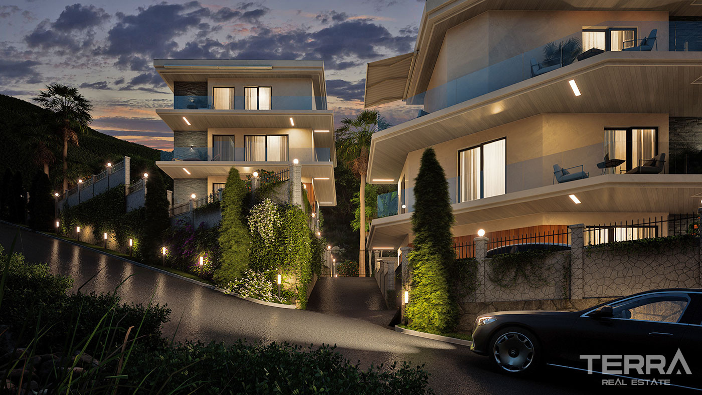 Detached Sea View Villas with Exclusive Design in Bektaş, Alanya - 100547