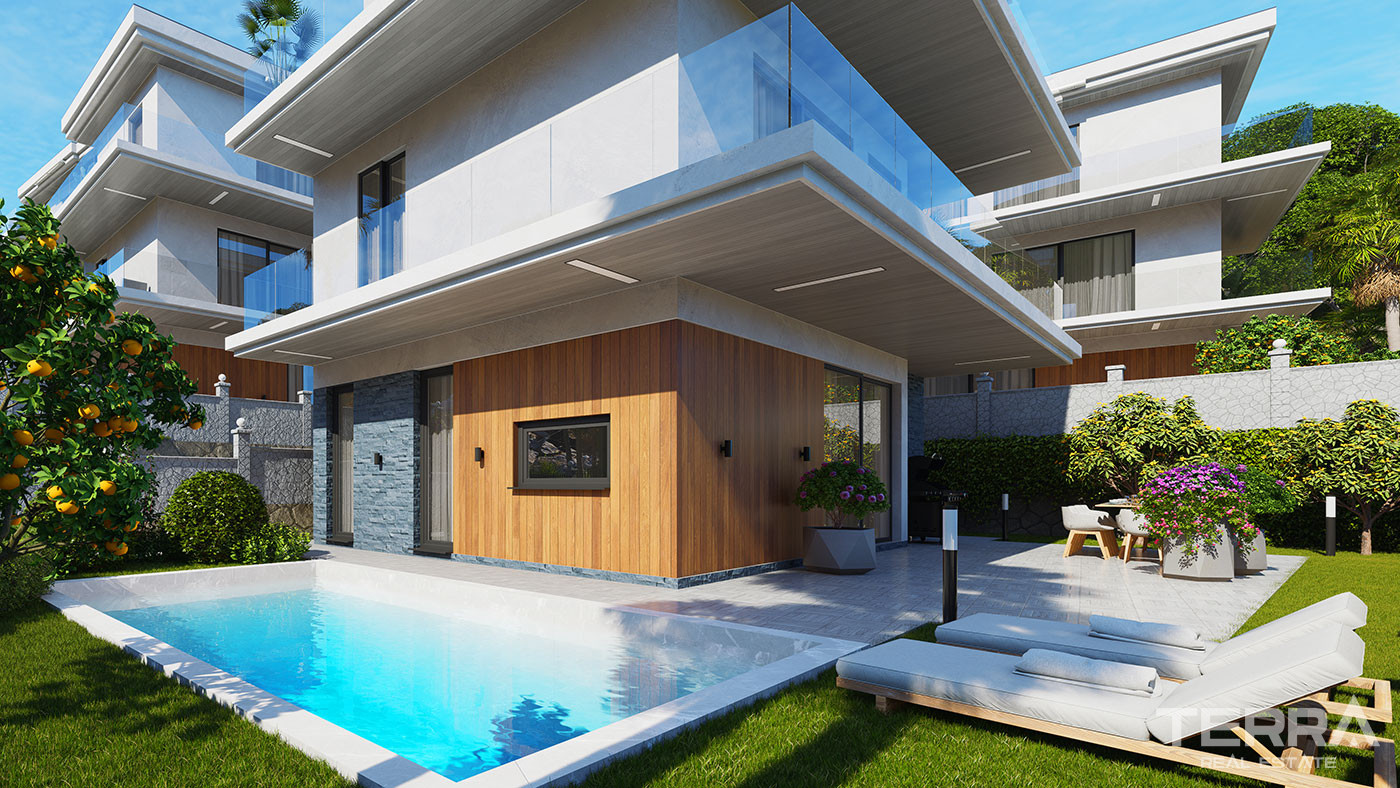 Detached Sea View Villas with Exclusive Design in Bektaş, Alanya - 100552