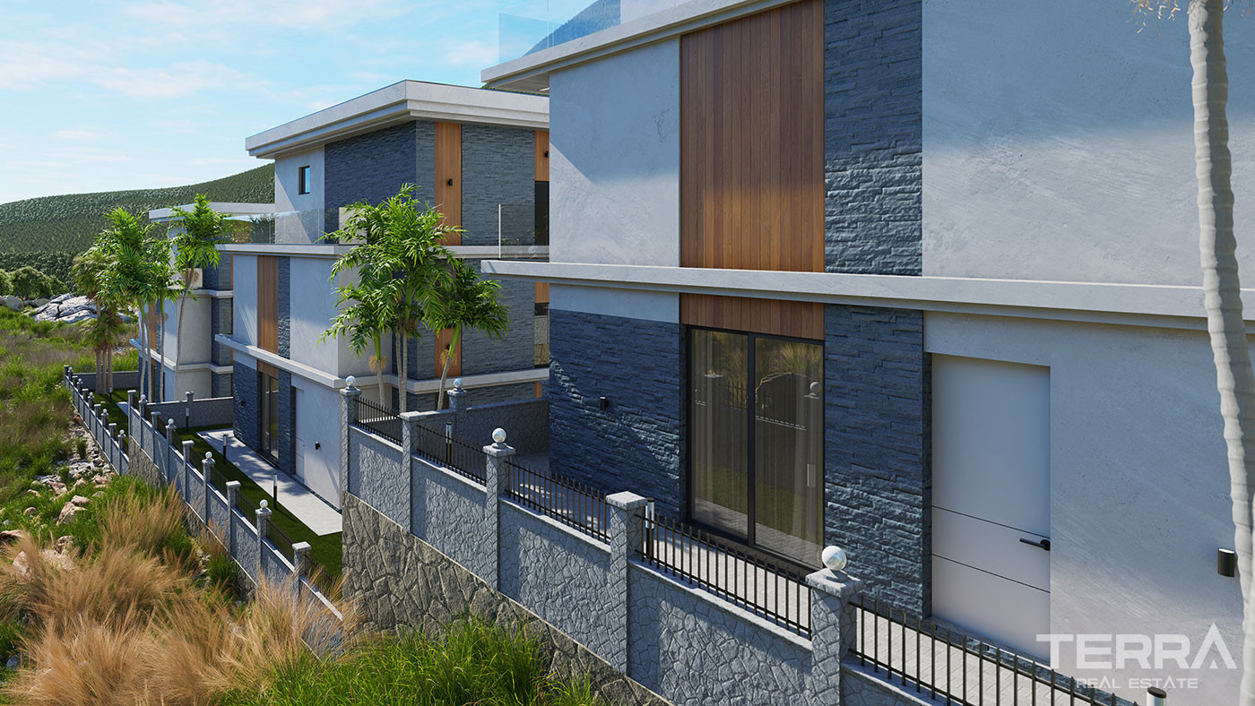 Detached Sea View Villas with Exclusive Design in Bektaş, Alanya - 100553