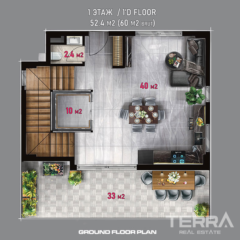Detached Sea View Villas with Exclusive Design in Bektaş, Alanya - 100555