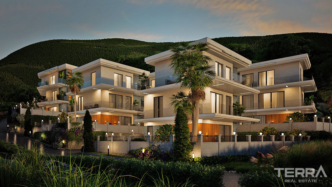 Detached Sea View Villas with Exclusive Design in Bektaş, Alanya - 100564