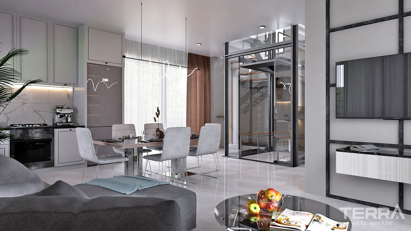 Detached Sea View Villas with Exclusive Design in Bektaş, Alanya - 100572