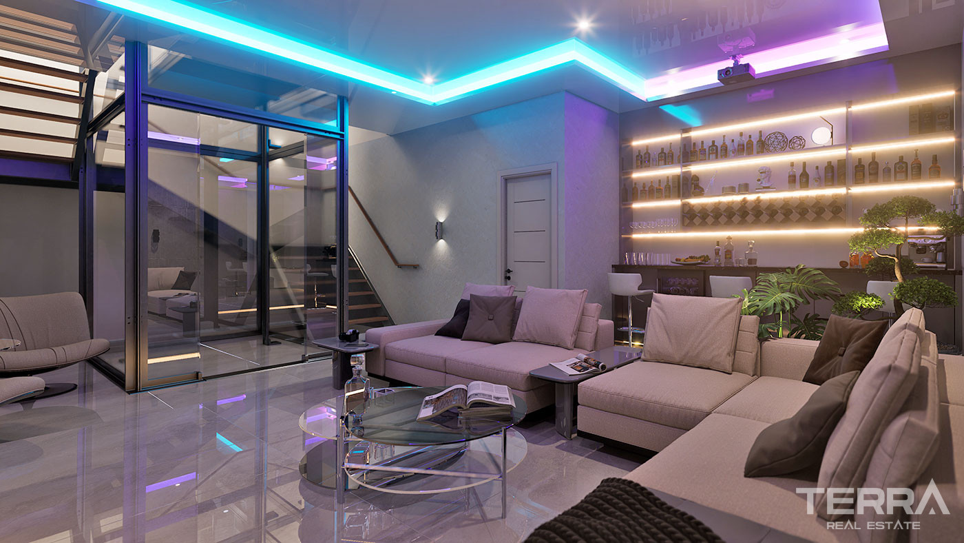 Detached Sea View Villas with Exclusive Design in Bektaş, Alanya - 100574