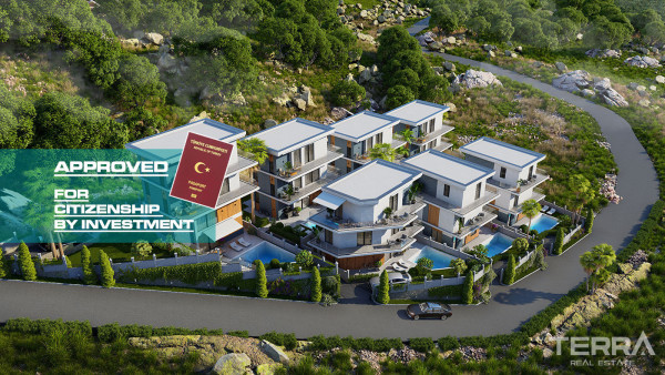 Detached Sea View Villas with Exclusive Design in Bektaş, Alanya