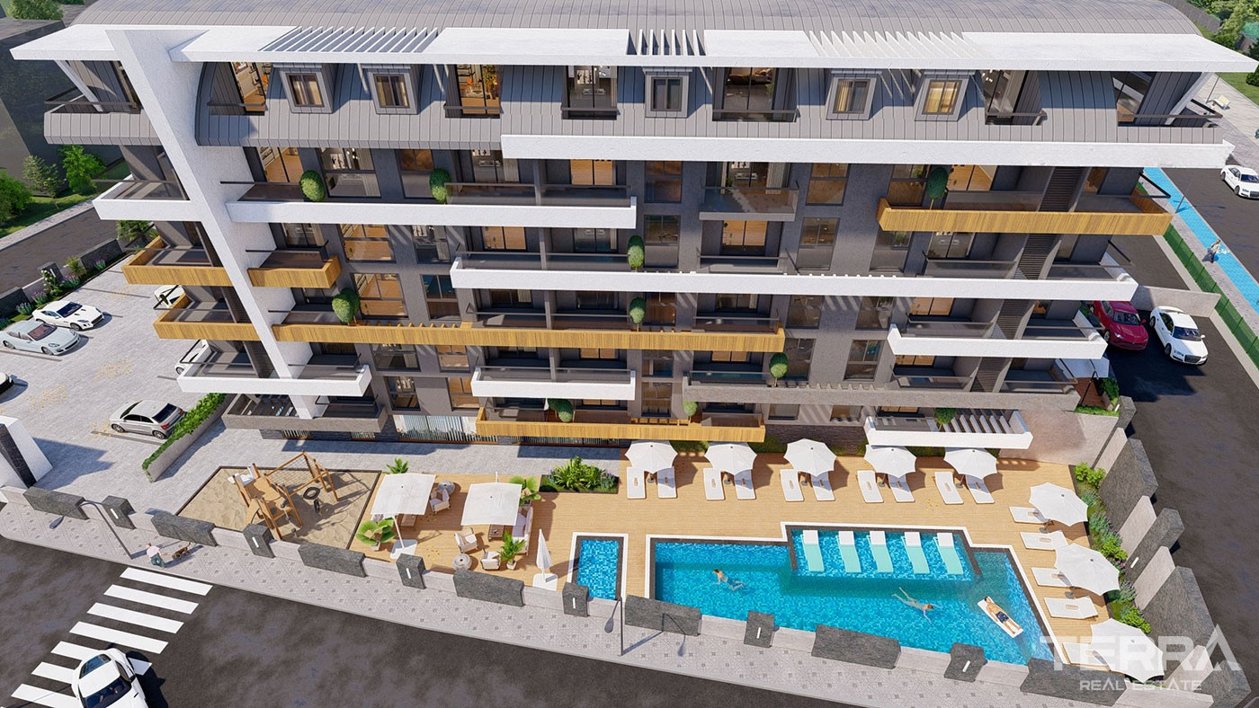 Apartments in a Secure Complex in The Central Area of Gazipaşa, Turkey - 100615