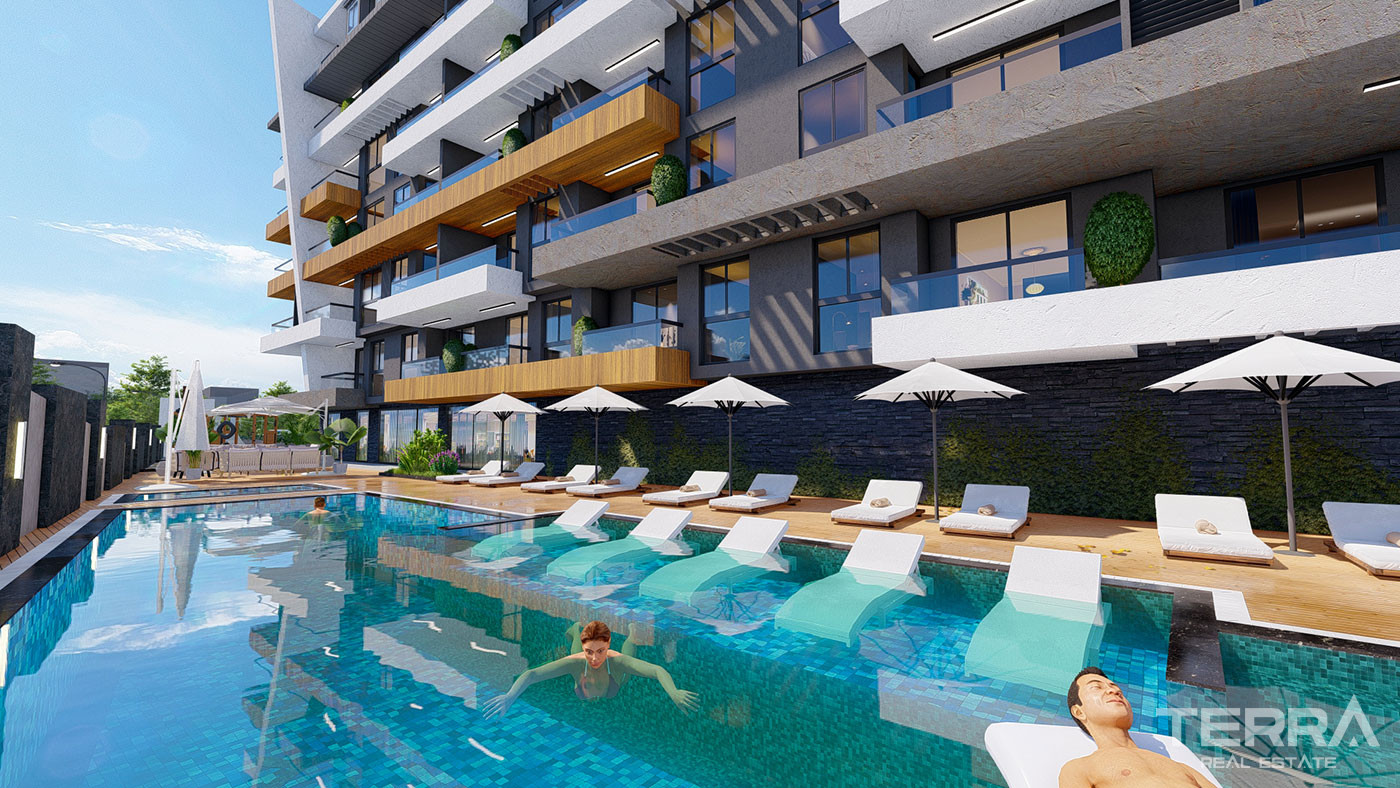 Apartments in a Secure Complex in The Central Area of Gazipaşa, Turkey - 100618