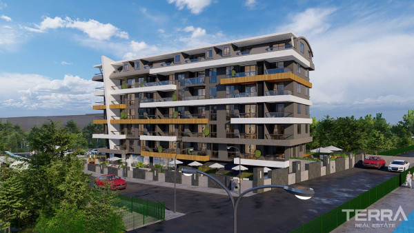 Apartments in a Secure Complex in The Central Area of Gazipaşa, Turkey