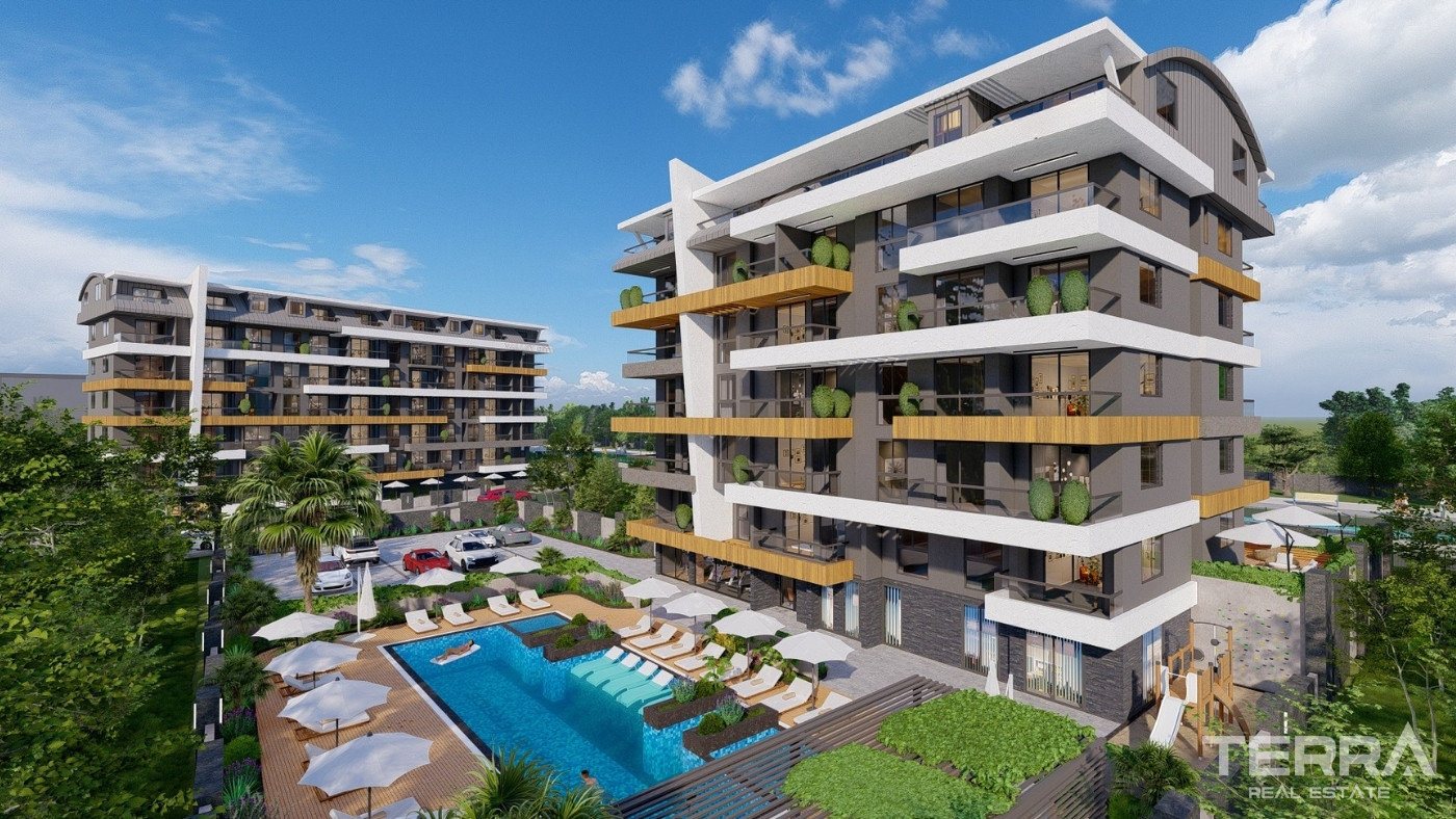 Modernly Designed Serene Apartments in Gazipaşa, Antalya - 100641