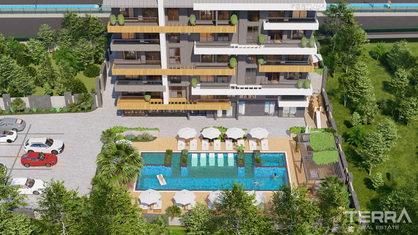Modernly Designed Serene Apartments in Gazipaşa, Antalya - 100659