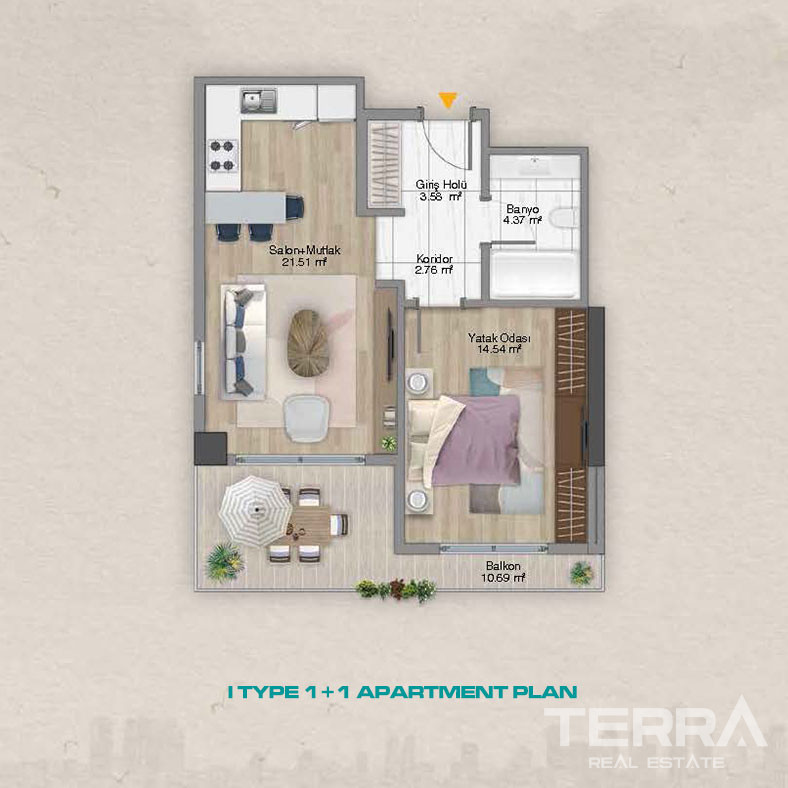 Elegance and Luxury United in New Apartments in Şişli, İstanbul - 100796