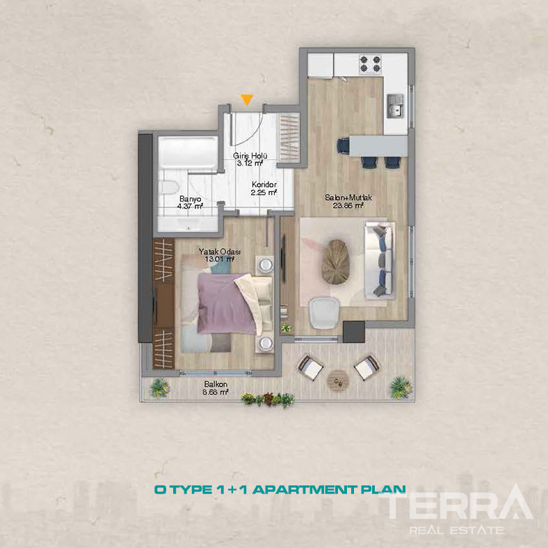 Elegance and Luxury United in New Apartments in Şişli, İstanbul - 100803