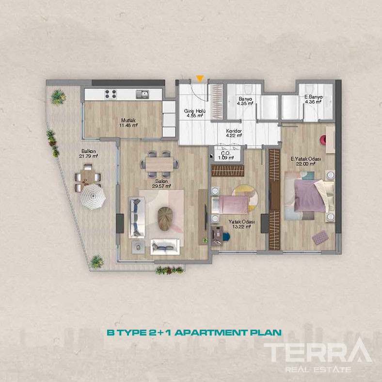 Elegance and Luxury United in New Apartments in Şişli, İstanbul - 100805