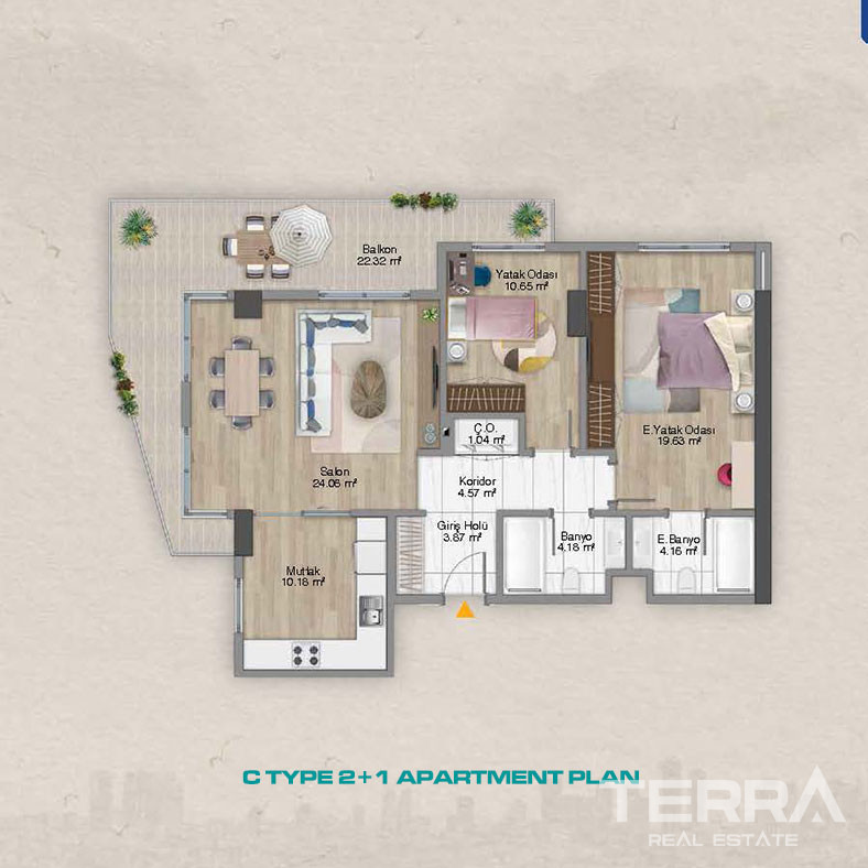 Elegance and Luxury United in New Apartments in Şişli, İstanbul - 100807