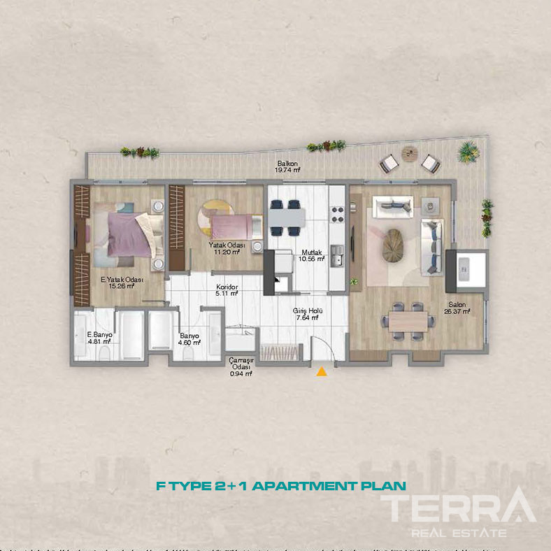Elegance and Luxury United in New Apartments in Şişli, İstanbul - 100809