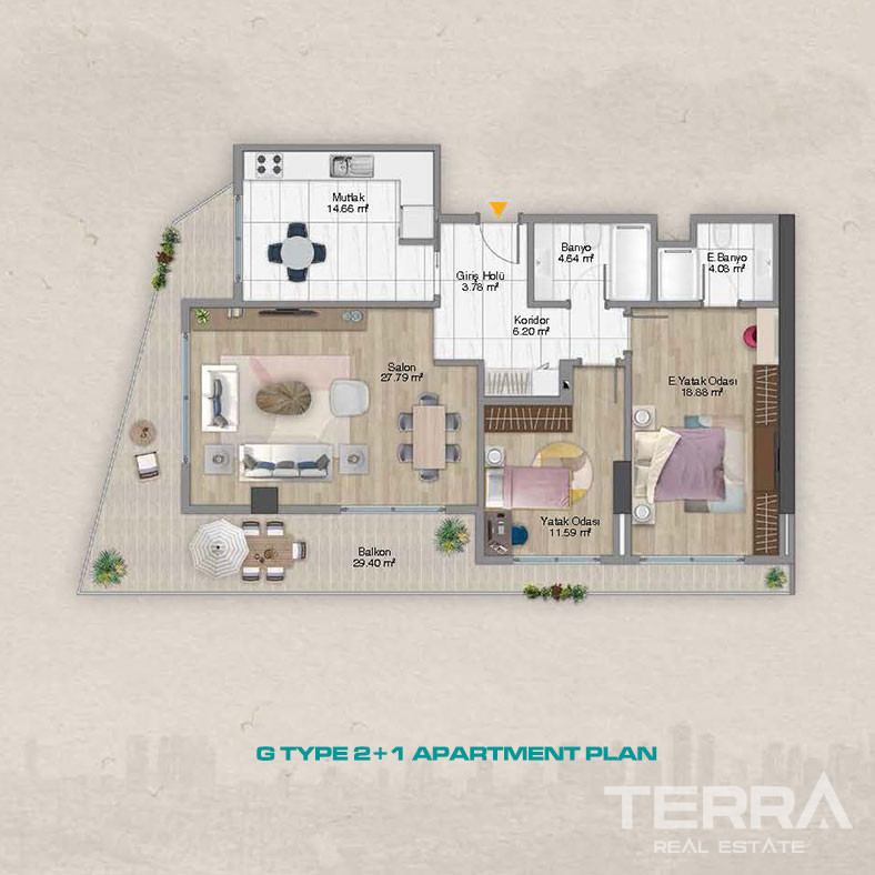 Elegance and Luxury United in New Apartments in Şişli, İstanbul - 100810