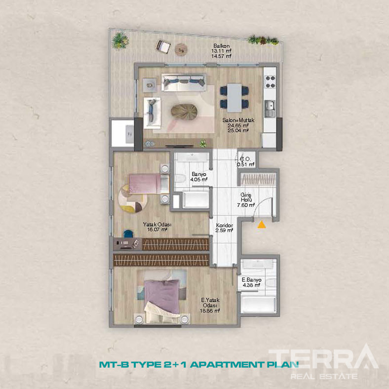 Elegance and Luxury United in New Apartments in Şişli, İstanbul - 100813