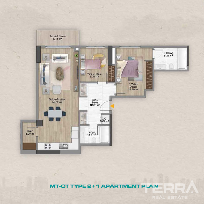 Elegance and Luxury United in New Apartments in Şişli, İstanbul - 100814