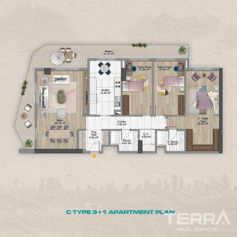 Elegance and Luxury United in New Apartments in Şişli, İstanbul - 100818