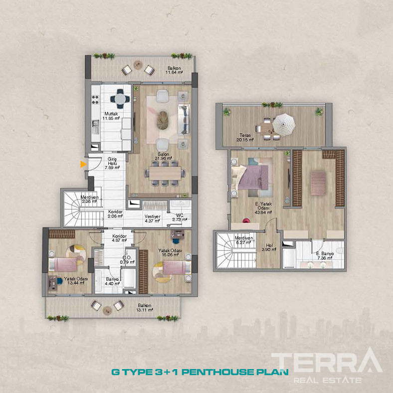 Elegance and Luxury United in New Apartments in Şişli, İstanbul - 100822
