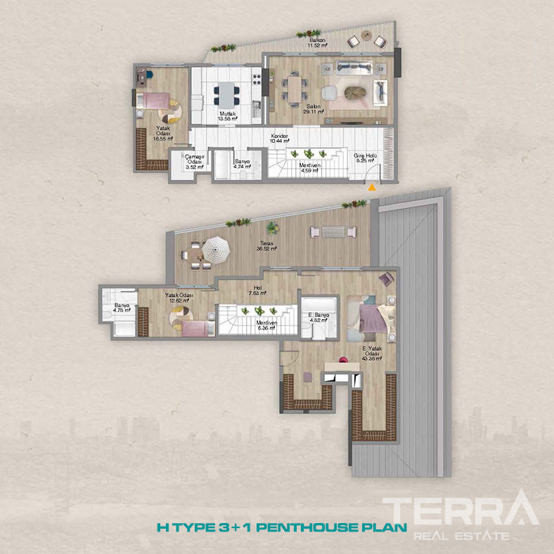 Elegance and Luxury United in New Apartments in Şişli, İstanbul - 100823