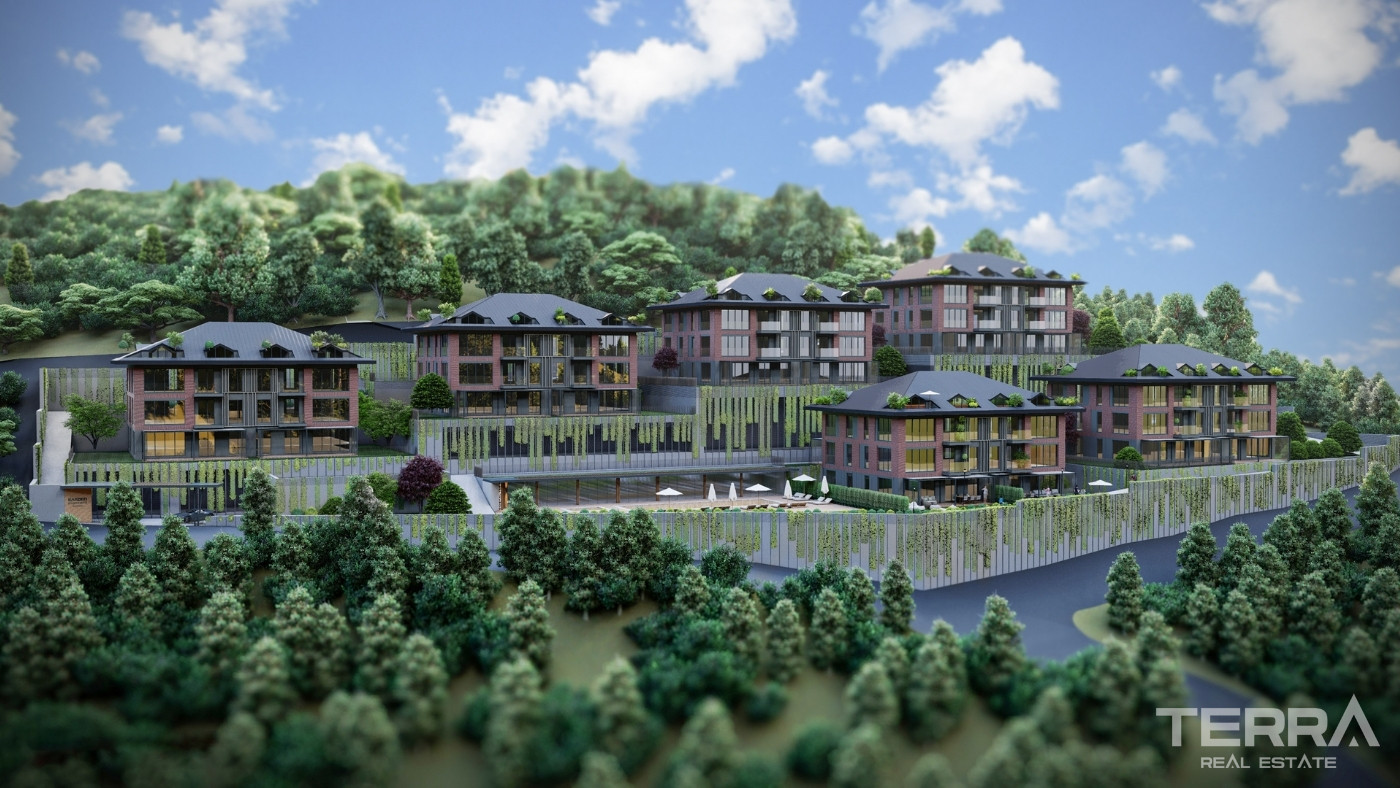 Sea and Forest View Apartments with Top Amenities in Sarıyer, İstanbul - 100672